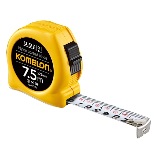 코메론 프로라인 줄자 KMC-74N 노랑케이스
