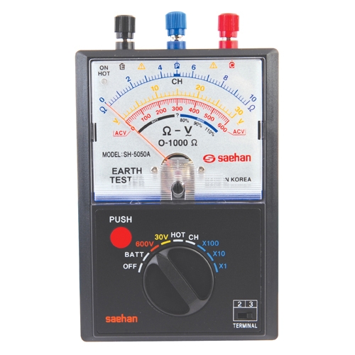 새한 아날로그 접지 저항계 SH-5050A 리드선포함