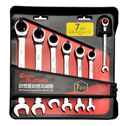 세신 라쳇 콤비 렌치 세트 7PCS