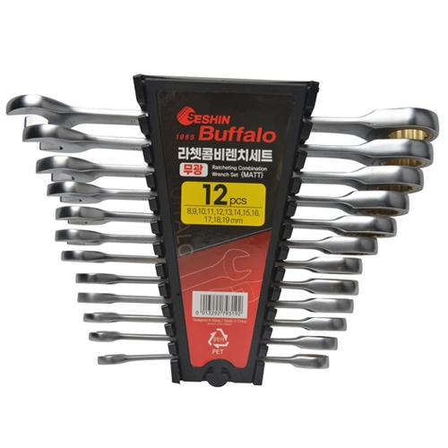 세신 라쳇 콤비 렌치 세트 무광 12PCS
