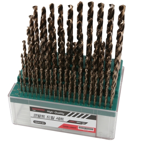 한도 코발트 드릴세트 100본조 (HSS-CO) COSD-100-HT