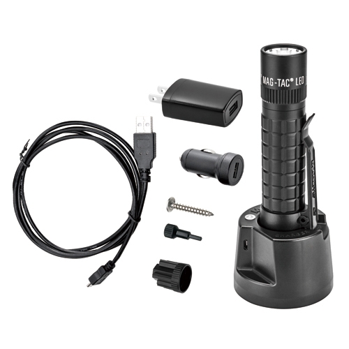 맥라이트 LED 충전식 라이트 Mag-TAC-RE (일반) 충전지O 어댑터O