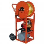 삼부기계 이륜밀차 모터30A 단상1.5HP 호스8.5x100M