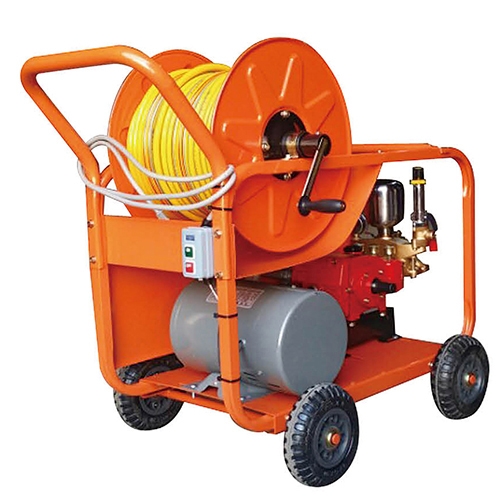 삼부기계 이동식 고압분무기 중 모터80A 단상3HP 호스13.0mm-70M