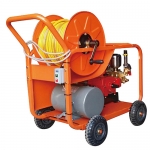 삼부기계 이동식 고압분무기 중 모터80A 단상3HP 호스13.0mm-70M
