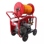 삼부기계 이동식 고압분무기 대 모터80A 단상3HP 호스13.0mm-70M