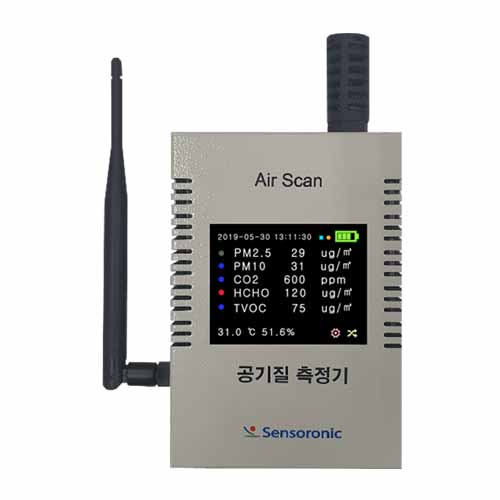 센서로닉 실내공기질 측정기 AIR SCAN