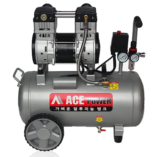 에이스파워 이동식 알루미늄 저소음 오일리스 콤프레샤 LTC-1350AL 3.5HP