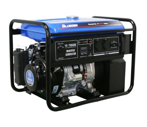 야마하 블루젠 자동 가솔린 발전기 YG7500DIE 엔진 7.0kw