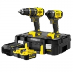 스탠리 충전컴팩트콤보키트 (햄머드릴+임팩) SBDI469M2T