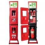 화재대피비상기구함 + 1구용 소화기함 SKS-1-5-10 자립형